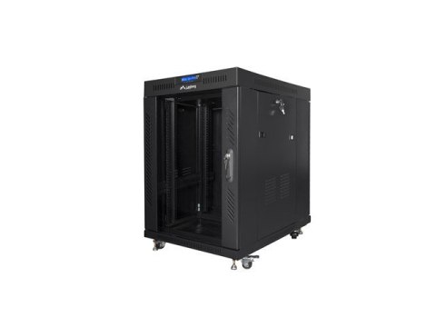 Szafa instalacyjna RACK stojąca 19 15U 800X1000 czarna drzwi szklane LCD (FLAT PACK) Szafa instalacyjna RACK stojąca 19 15U 800X1000 czarna drzwi szklane LCD (FLAT PACK)