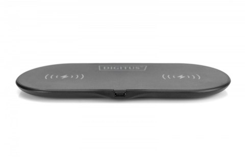 Ładowarka bezprzewodowa indukcyjna 15W Qi Duo-Power 1m USB-C Czarna Ładowarka bezprzewodowa indukcyjna 15W Qi Duo-Power 1m USB-C Czarna