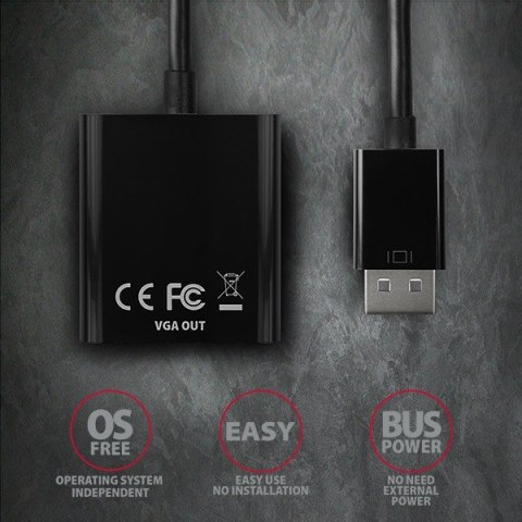 RVD-VGN Adapter DisplayPort -> VGA FullHD 1920x1200 RVD-VGN Adapter DisplayPort -> VGA FullHD 1920x1200