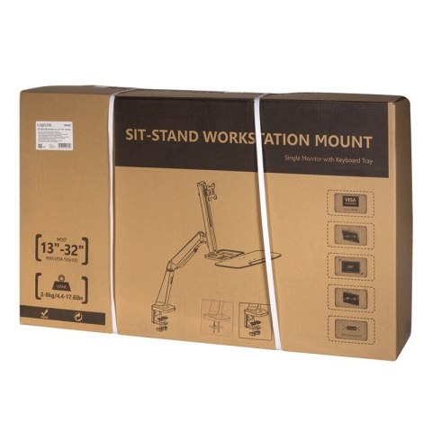 Stelaż do monitora i klawiatury,13-27 cali max. 8kg Stelaż do monitora i klawiatury,13-27 cali max. 8kg