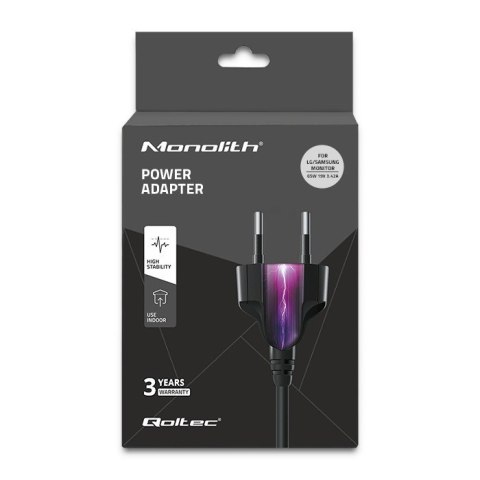 Zasilacz sieciowy do monitora LG/Samsung 65W | 19V | 3.42A | 6.5x4.4 |+kabel zasilający Zasilacz sieciowy do monitora LG/Samsung 65W | 19V | 3.42A | 6.5x4.4 |+kabel zasilający