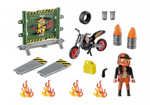 Zestaw z figurką Stunt Show 71256 Starter Pack Pokaz kaskaderski ze ścianą ognia Zestaw z figurką Stunt Show 71256 Starter Pack Pokaz kaskaderski ze ścianą ognia