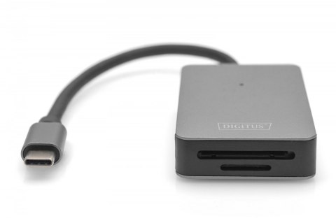 Czytnik kart USB-C, 2-portowy UHS-II SD4.0 TF4.0 High Speed, aluminiowy, Szary Czytnik kart USB-C, 2-portowy UHS-II SD4.0 TF4.0 High Speed, aluminiowy, Szary