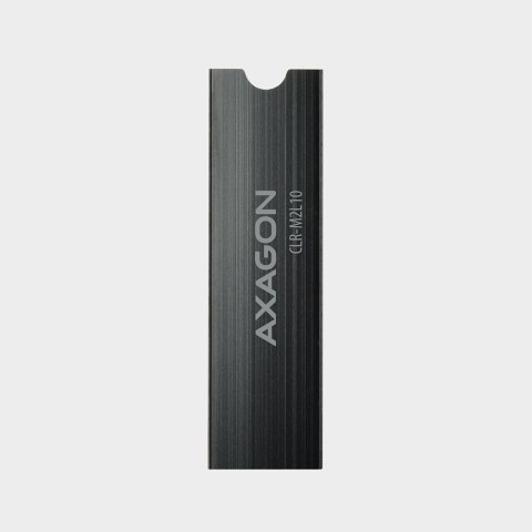 CLR-M2L10 Chłodnica aluminiowa pasywna do dysku M.2 SSD, ALU korpus, silikonowe silikonowe podkładki termiczne, wysokość 10mm CLR-M2L10 Chłodnica aluminiowa pasywna do dysku M.2 SSD, ALU korpus, silikonowe silikonowe podkładki termiczne, wysokość 10mm