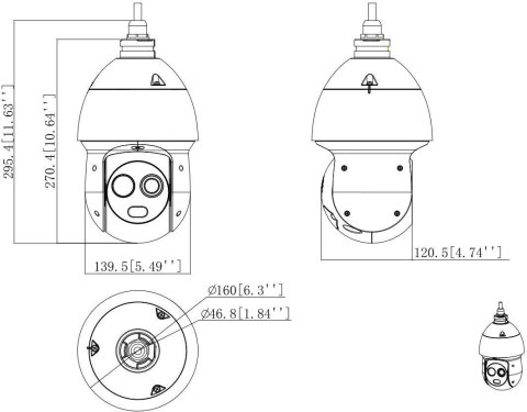 KAMERA TERMOWIZYJNA DAHUA TPC-SD2241-B3F4-S2 KAMERA TERMOWIZYJNA DAHUA TPC-SD2241-B3F4-S2