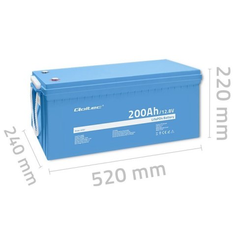 Akumulator LiFePO4 Litowo-Żelazowo-Fosforanowy | 12.8V | 200Ah | 2560Wh | BMS Akumulator LiFePO4 Litowo-Żelazowo-Fosforanowy | 12.8V | 200Ah | 2560Wh | BMS