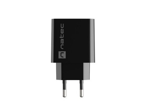 Ładowarka sieciowa Ribera 1x USB-A 18W Czarna Ładowarka sieciowa Ribera 1x USB-A 18W Czarna
