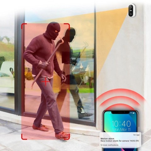 Kamera IP Smart Life SolarEye kamera zewnętrzna z panelem solarnym, full HD 1080p, Wi-Fi akumulator 5200mAh, IP54 Kamera IP Smart Life SolarEye kamera zewnętrzna z panelem solarnym, full HD 1080p, Wi-Fi akumulator 5200mAh, IP54