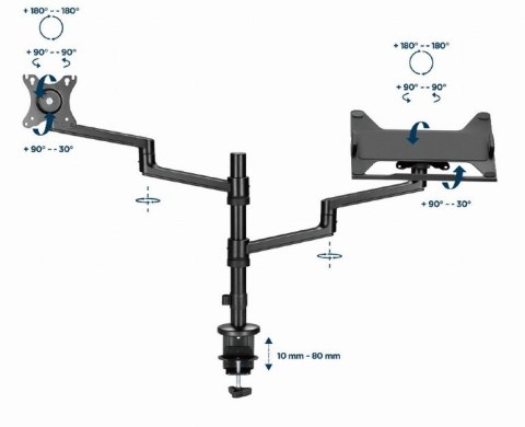 Uchwyt do monitora max 27\'\' i laptop do 17\'\' Uchwyt do monitora max 27\'\' i laptop do 17\'\'