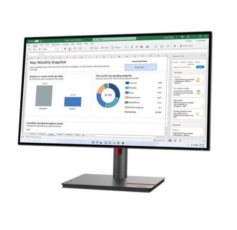 Monitor 27 cali ThinkVision P27q-30 WLED LCD 63A2GAT1EU Monitor 27 cali ThinkVision P27q-30 WLED LCD 63A2GAT1EU