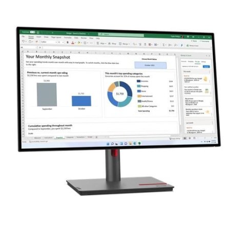 Monitor 27 cali ThinkVision P27q-30 WLED LCD 63A2GAT1EU Monitor 27 cali ThinkVision P27q-30 WLED LCD 63A2GAT1EU