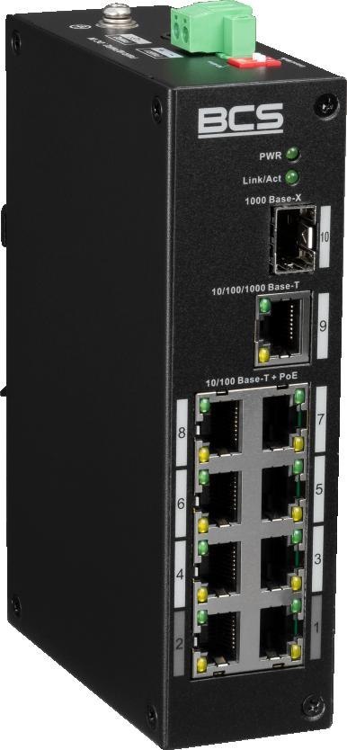 Switch PoE BCS LINE BCS-L-SP0801G-1SFP(2) Switch PoE BCS LINE BCS-L-SP0801G-1SFP(2)