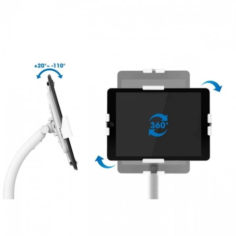 Stojak podłogowy do iPad i tablet 9,7-10,1 cali z ramką i blokadą Stojak podłogowy do iPad i tablet 9,7-10,1 cali z ramką i blokadą