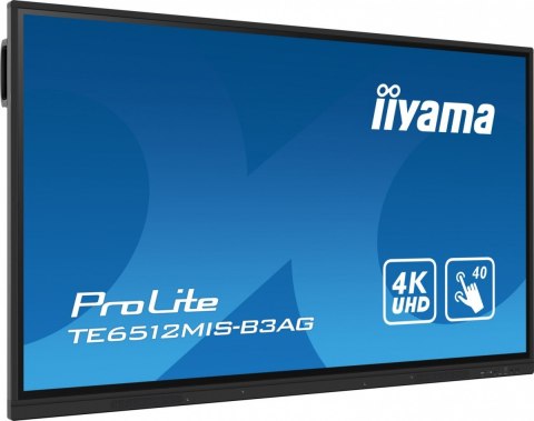 Monitor 65 cali ProLite TE6512MIS-B3AG 40pkt,IPS,4K,24/7, 7H,WiFi,VGA,HDMI,USB-c,Bluetooth,metal,8ms,Vesa,2x16W Monitor 65 cali ProLite TE6512MIS-B3AG 40pkt,IPS,4K,24/7, 7H,WiFi,VGA,HDMI,USB-c,Bluetooth,metal,8ms,Vesa,2x16W