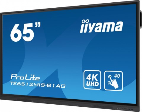 Monitor 65 cali ProLite TE6512MIS-B3AG 40pkt,IPS,4K,24/7, 7H,WiFi,VGA,HDMI,USB-c,Bluetooth,metal,8ms,Vesa,2x16W Monitor 65 cali ProLite TE6512MIS-B3AG 40pkt,IPS,4K,24/7, 7H,WiFi,VGA,HDMI,USB-c,Bluetooth,metal,8ms,Vesa,2x16W