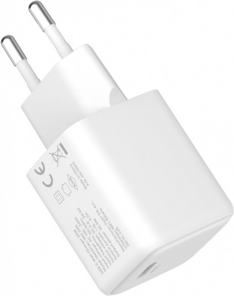 Ładowarka sieciowa USB C 35W 3A Power delivery 3.0 QC 3.0 Biała Ładowarka sieciowa USB C 35W 3A Power delivery 3.0 QC 3.0 Biała
