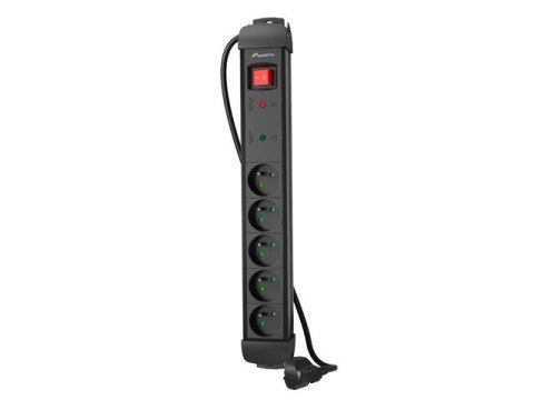 Listwa zasilająca 3.0m 5x230 cz SP1-05E-0300-BK Listwa zasilająca 3.0m 5x230 cz SP1-05E-0300-BK