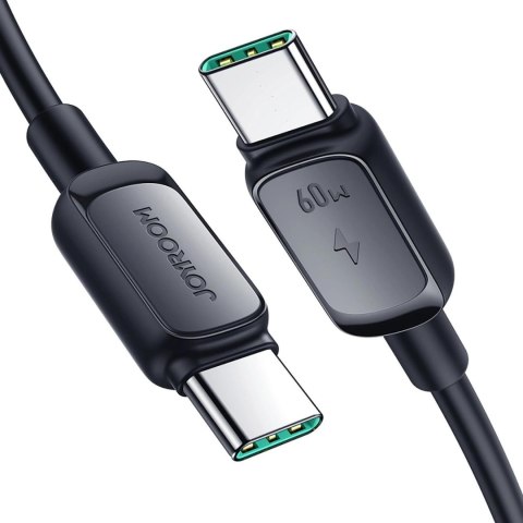 Kabel USB-C / USB-C Joyroom Fast Charging S-CC100A141B 120cm 60W 5A czarny Kabel USB-C / USB-C Joyroom Fast Charging S-CC100A141B 120cm 60W 5A czarny