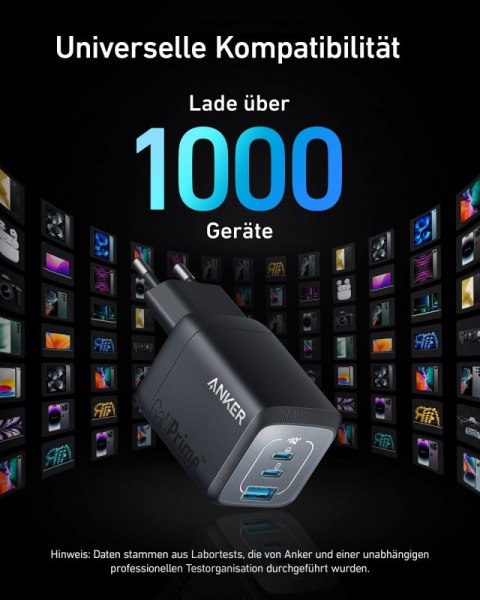 Ładowarka sieciowa Prime 735 67W 2xUSB-C 1xUSB-A Czarna Ładowarka sieciowa Prime 735 67W 2xUSB-C 1xUSB-A Czarna