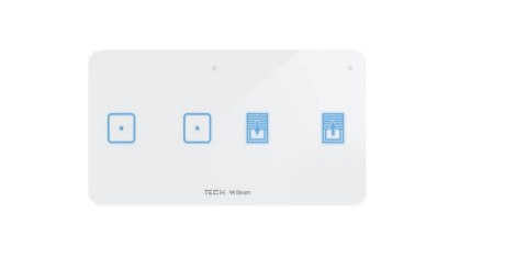 Przewodowy dwupolowy włącznik światła i rolet czarny WSZ-22ML Tech Sterowniki Przewodowy dwupolowy włącznik światła i rolet czarny WSZ-22ML Tech Sterowniki