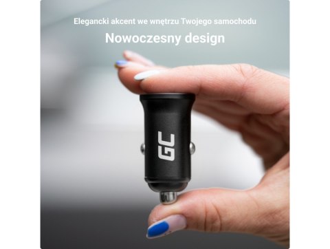 Ładowarka samochodowa GC PowerRide Nano36 36W 6A 2x USB-A Ładowarka samochodowa GC PowerRide Nano36 36W 6A 2x USB-A