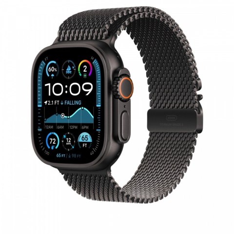 Bransoleta mediolańska z tytanu w kolorze czarnym do koperty 49 mm - rozmiar S Bransoleta mediolańska z tytanu w kolorze czarnym do koperty 49 mm - rozmiar S