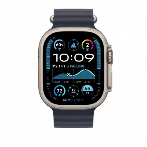 Przedłużka do paska Ocean w kolorze granatu do koperty 49 mm - elementy z tytanu w kolorze naturalnym Przedłużka do paska Ocean w kolorze granatu do koperty 49 mm - elementy z tytanu w kolorze naturalnym