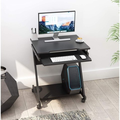 Biurko komputerowe 590x370 mobilne z półką Biurko komputerowe 590x370 mobilne z półką