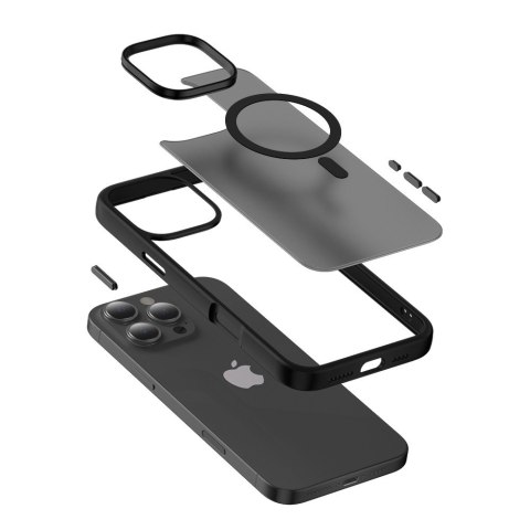 Etui z MagSafe Hybrid Frost MAG Cover do iPhone 16 Pro Max (czarny) Etui z MagSafe Hybrid Frost MAG Cover do iPhone 16 Pro Max (czarny)
