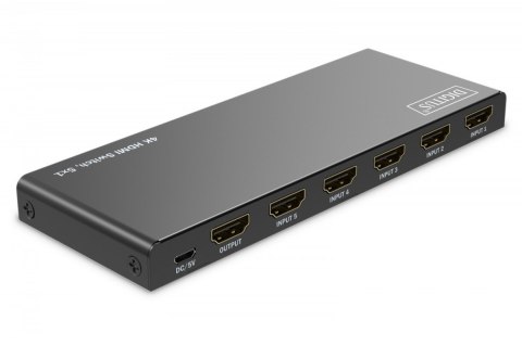 Przełącznik/Switch 4K HDMI 5x1, 60Hz HDCP 2.3, pilot, Czarny Przełącznik/Switch 4K HDMI 5x1, 60Hz HDCP 2.3, pilot, Czarny