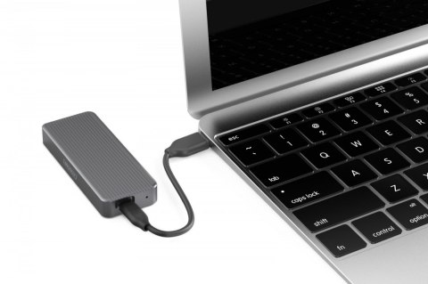 Obudowa USB 3.2 Typ C na dysk SSD M.2 NVMe 20 Gbps aluminiowa, beznarzędziowa Obudowa USB 3.2 Typ C na dysk SSD M.2 NVMe 20 Gbps aluminiowa, beznarzędziowa