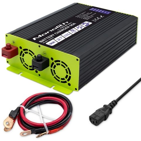 Inteligentna ładowarka do akumulatorów LiFePO4 AGM GEL SLA | 90A | 12V Inteligentna ładowarka do akumulatorów LiFePO4 AGM GEL SLA | 90A | 12V