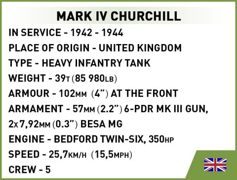 Klocki Mark IV Churchill 668 klocków Klocki Mark IV Churchill 668 klocków