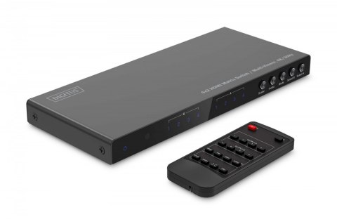 Przełącznik/Matrix HDMI 4/2-porty 4K/30Hz UHD HDCP 1.4 audio z pilotem Przełącznik/Matrix HDMI 4/2-porty 4K/30Hz UHD HDCP 1.4 audio z pilotem