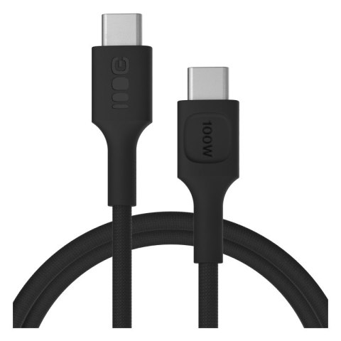 Kabel USB-C-USB-C PowerStream 100W oplot 1,2m czarny Kabel USB-C-USB-C PowerStream 100W oplot 1,2m czarny