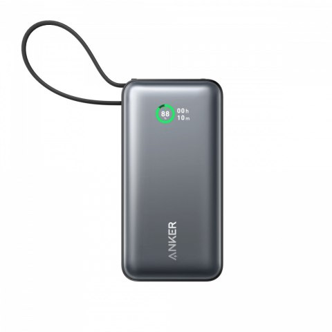 Powerbank 545 NANO 30W 10000mAh z wbudowanym kablem USB-C, czarny Powerbank 545 NANO 30W 10000mAh z wbudowanym kablem USB-C, czarny