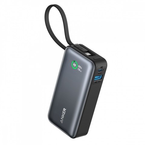 Powerbank 545 NANO 30W 10000mAh z wbudowanym kablem USB-C, czarny Powerbank 545 NANO 30W 10000mAh z wbudowanym kablem USB-C, czarny