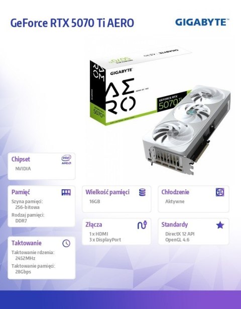 Karta graficzna GV-N507TAERO OC-16GD Karta graficzna GV-N507TAERO OC-16GD