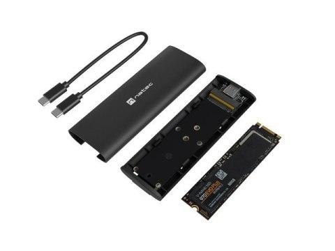 Obudowa SSD zewnętrzna NATEC RHINO M.2 NVME USB-C 3.1 GEN 2 Obudowa SSD zewnętrzna NATEC RHINO M.2 NVME USB-C 3.1 GEN 2