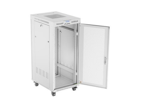 Szafa instalacyjna rack stojąca 19 cali 27U 600x800 drzwi perforowane LCD szara (Flat pack) Szafa instalacyjna rack stojąca 19 cali 27U 600x800 drzwi perforowane LCD szara (Flat pack)