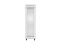 Szafa instalacyjna rack stojąca 19 cali 42U 600x800 drzwi perforowane LCD szara (Flat pack)