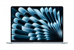 MacBook Air 15.3 cala: M4 10/10, 16GB, 512GB, 35W - Błękitny - MC7A4ZE/A/D1