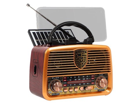Radio przenośne analogowe RA10 AM/FM solarne Radio przenośne analogowe RA10 AM/FM solarne