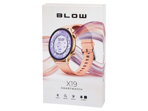 Smartwatch X19 Bluetooth różowy Smartwatch X19 Bluetooth różowy