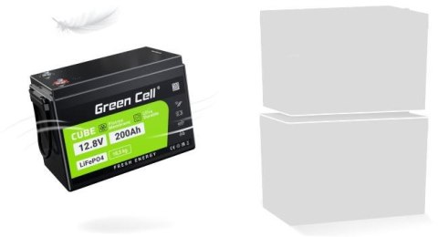 AKUMULATOR LITOWO-ŻELAZOWO-FOSFORANOWY LiFePO4 Green Cell 12.8V 200Ah CAV04S AKUMULATOR LITOWO-ŻELAZOWO-FOSFORANOWY LiFePO4 Green Cell 12.8V 200Ah CAV04S
