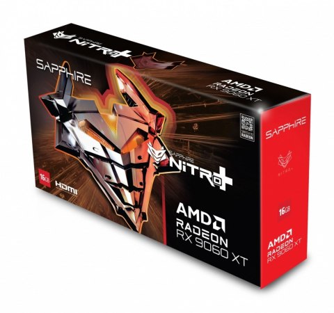 Karta graficzna Radeon RX 9060 XT NITRO+ 16GB GDDR6 128bit DP/2HDMI Karta graficzna Radeon RX 9060 XT NITRO+ 16GB GDDR6 128bit DP/2HDMI