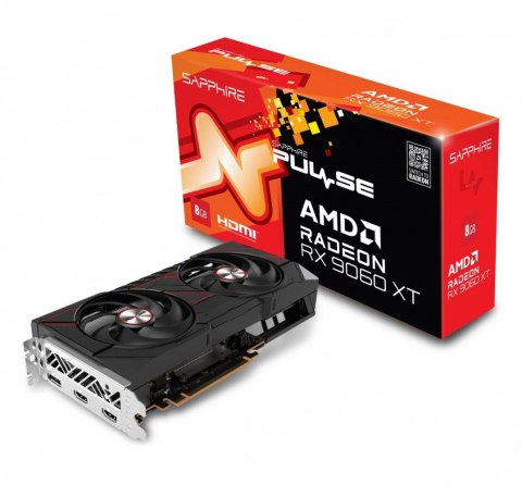 Karta graficzna Radeon RX 9060 XT PULSE 8GB GDDR6 128bit DP/2HDMI Karta graficzna Radeon RX 9060 XT PULSE 8GB GDDR6 128bit DP/2HDMI