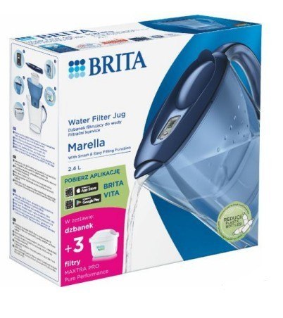 Dzbanek filtrujący Marella 2.4l + 3 wkłady Pure Performance Dzbanek filtrujący Marella 2.4l + 3 wkłady Pure Performance