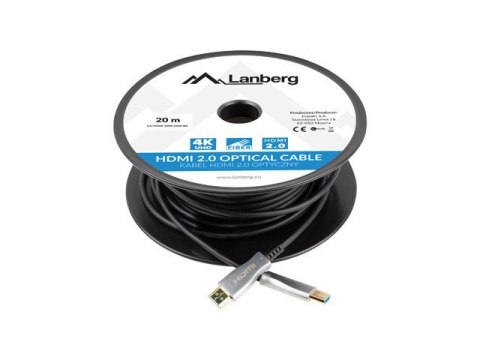 Kabel HDMI M/M v2.0 CA-HDMI-20FB-0200-BK 20m czarny Kabel HDMI M/M v2.0 CA-HDMI-20FB-0200-BK 20m czarny