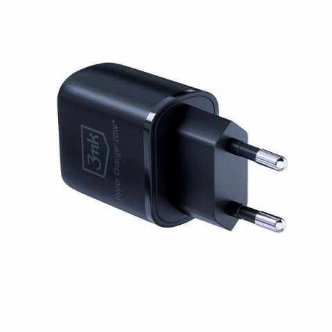 Ładowarka sieciowa 20W 1xUSB-C +USB-A PD QC bez kabla Czarna Ładowarka sieciowa 20W 1xUSB-C +USB-A PD QC bez kabla Czarna